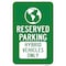 Signmission Reserved Parking Hybrid Vehicles Only, Heavy-Gauge Aluminum, 12" x 18", A-1218-24782 A-1218-24782 - alternate 1